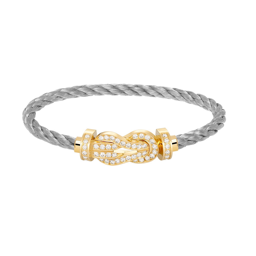 [Eternal Jewelry]CHANCE LARGE 8 FIGURE BUCKLE FULLDIAMOND BRACELET GOLD