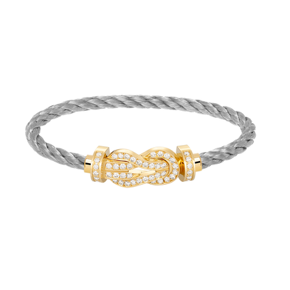 [Eternal Jewelry]CHANCE LARGE 8 FIGURE BUCKLE FULLDIAMOND BRACELET GOLD