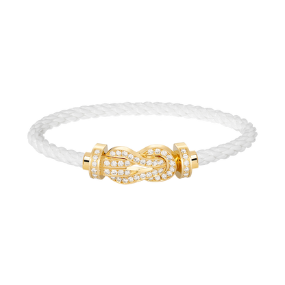[Eternal Jewelry]CHANCE LARGE 8 FIGURE BUCKLE FULLDIAMOND BRACELET GOLD