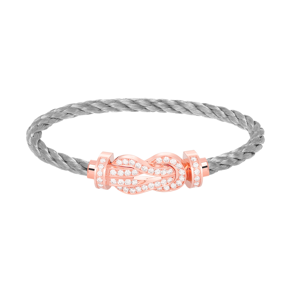 [Eternal Jewelry]CHANCE LARGE 8 FIGURE BUCKLE FULL DIAMOND BRACELET ROSE GOLD