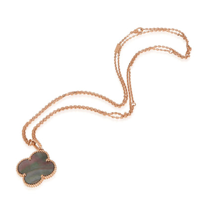 [Eternal Jewelry]CLOVER 25MM GOLD DARK MOP BIG CLOVER NECKLACE
