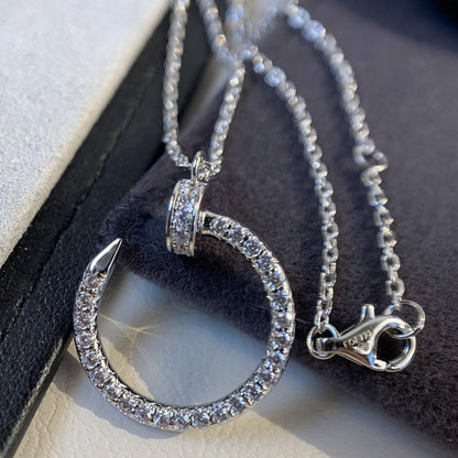 [Eternal Jewelry]JUSTE NECKLACE SILVER DIAMONDS