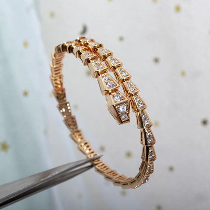 [Eternal Jewelry]SERPENTI BRACELET 6.8MM PINK GOLD DIAMOND