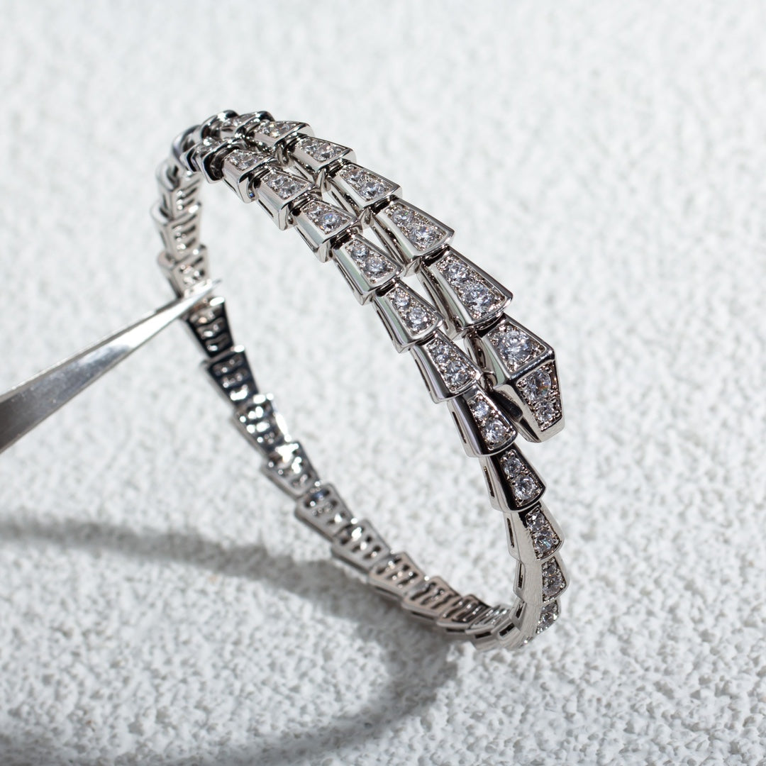 [Eternal Jewelry]SERPENTI BRACELET 6MM SILVER DIAMOND