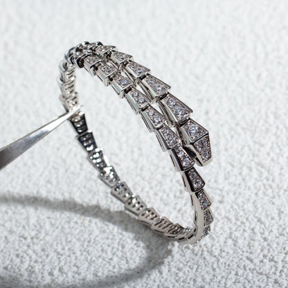 [Eternal Jewelry]SERPENTI BRACELET 6MM SILVER DIAMOND