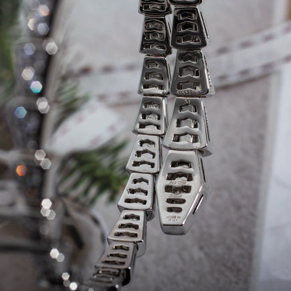 [Eternal Jewelry]SERPENTI BRACELET 6MM SILVER DIAMOND