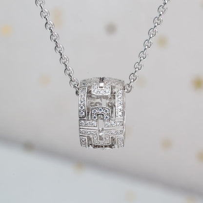 [Eternal Jewelry]PARENTESI NECKLACE SILVER DIAMOND