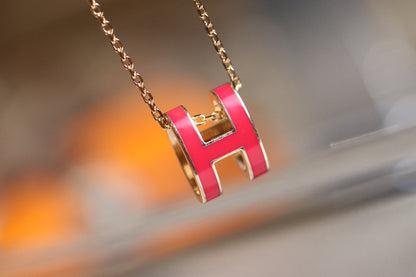 [Eternal Jewelry]POP H PEDANT PINK GOLD