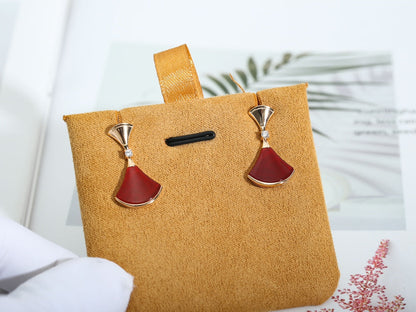 [Eternal Jewelry]DREAM Carnelian PINK GOLD EARRINGS