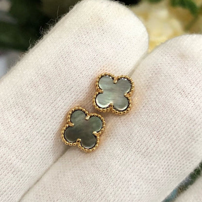 [Eternal Jewelry]CLOVER MINI GOLD EARRINGS