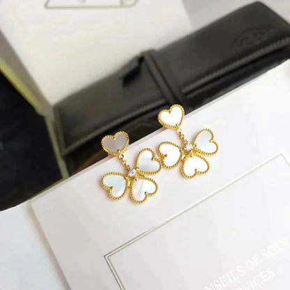 [Eternal Jewelry]CLOVER SWEET WHITE MOP EARRINGS