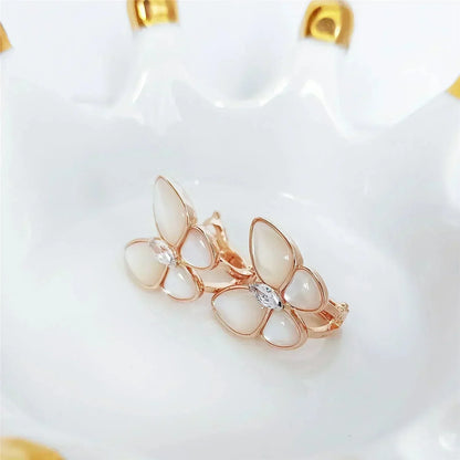 [Eternal Jewelry]BUTTERFLY MOP DIAMOND EARRINGS