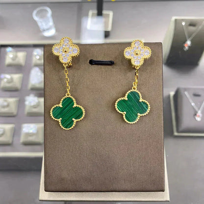 [Eternal Jewelry]CLOVER  2 MOTIFS  DIAMOND  EARRINGS (MULTIPLE CHOICESç´