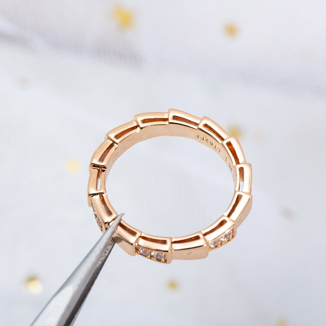 [Eternal Jewelry]SERPENTI RING PINK GOLD  3MM