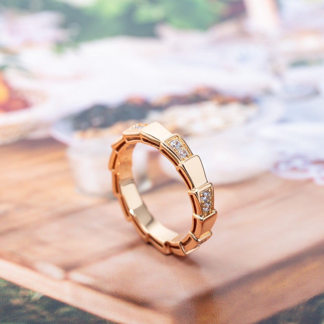 [Eternal Jewelry]SERPENTI RING PINK GOLD  3MM