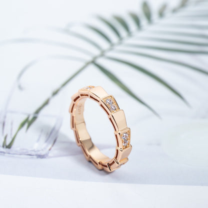 [Eternal Jewelry]SERPENTI RING PINK GOLD  3MM