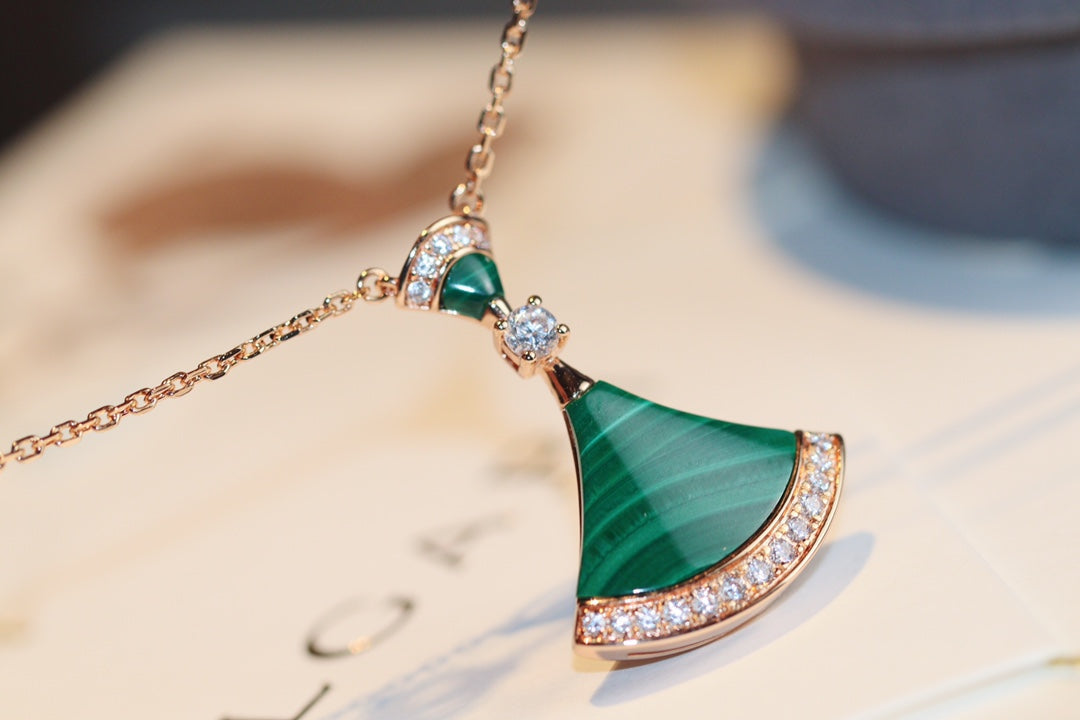 [Eternal Jewelry]DREAM NECKLACE MALACHITE DIAMOND