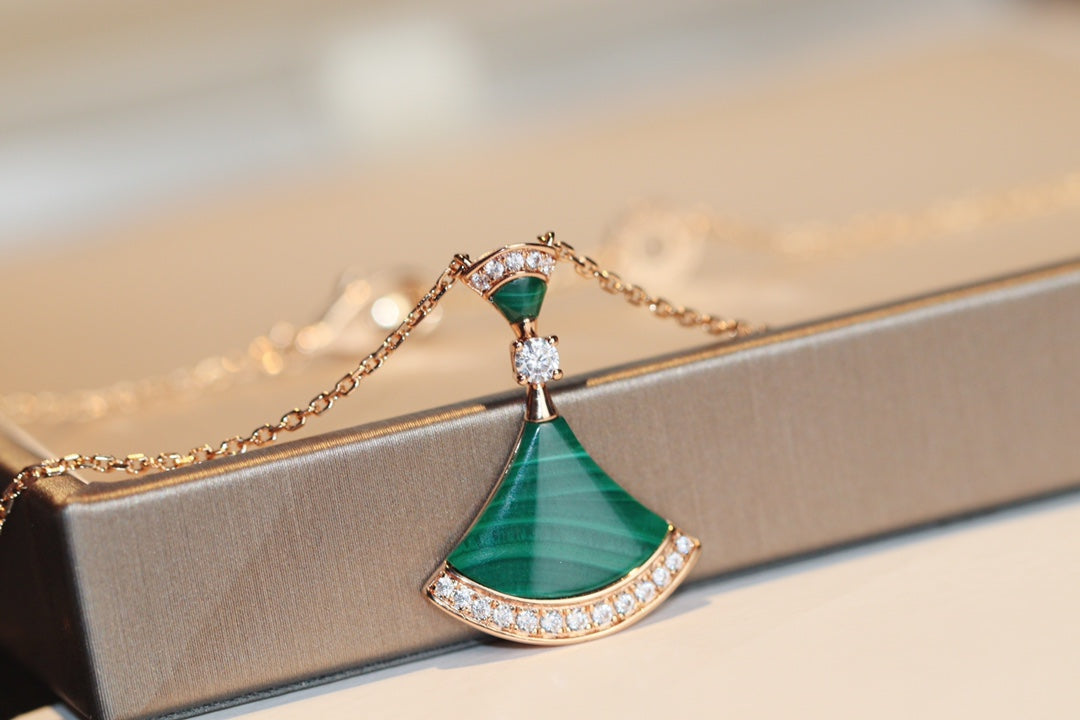 [Eternal Jewelry]DREAM NECKLACE MALACHITE DIAMOND