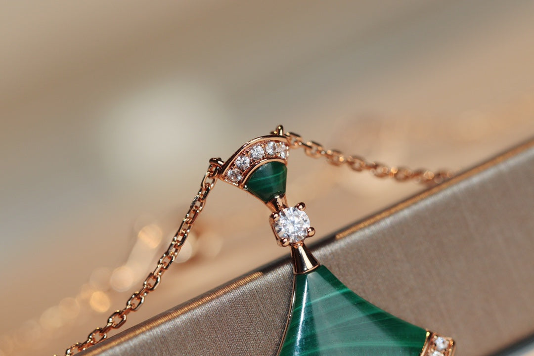 [Eternal Jewelry]DREAM NECKLACE MALACHITE DIAMOND