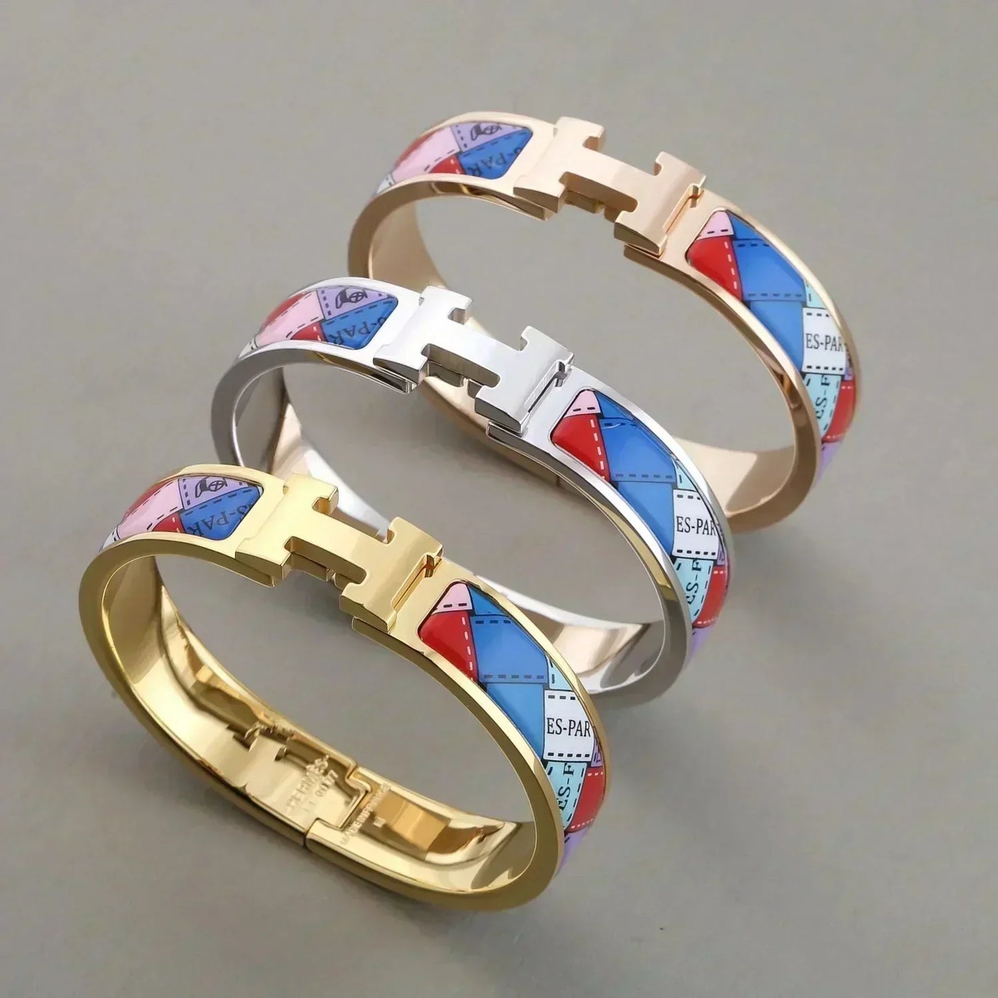 [Eternal Jewelry]H BRACELET DOTTED BORDER 12MM