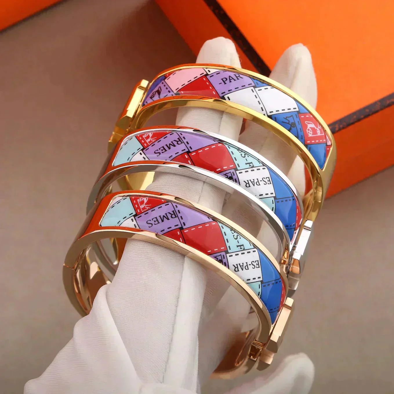 [Eternal Jewelry]H BRACELET DOTTED BORDER 12MM