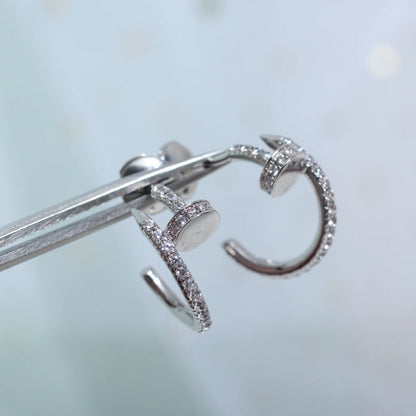 [Eternal Jewelry]JUSTE EARRINGS 12.75MM SILVER DIAMOND