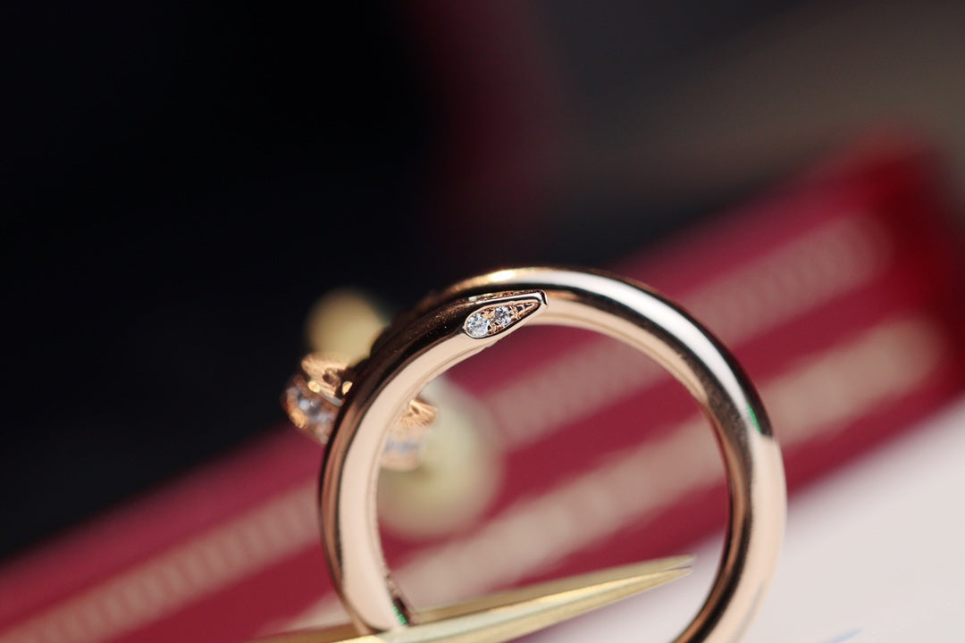 [Eternal Jewelry]JUSTE RING 2.65MM PINK GOLD DIAMOND