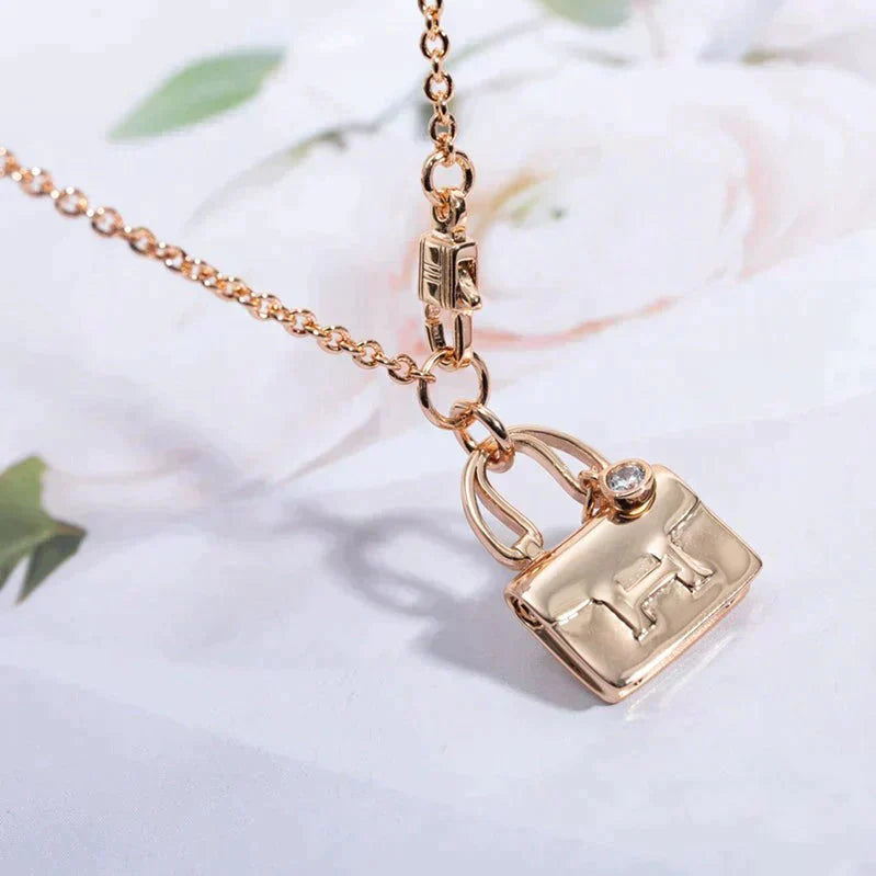 [Eternal Jewelry]AMULETTE PEDANT ROSE GOLD NECKLACE