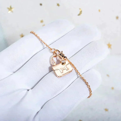[Eternal Jewelry]AMULETTE PEDANT ROSE GOLD NECKLACE