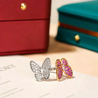 [Eternal Jewelry]TWIN BUTTERFLY DIAMOND RING