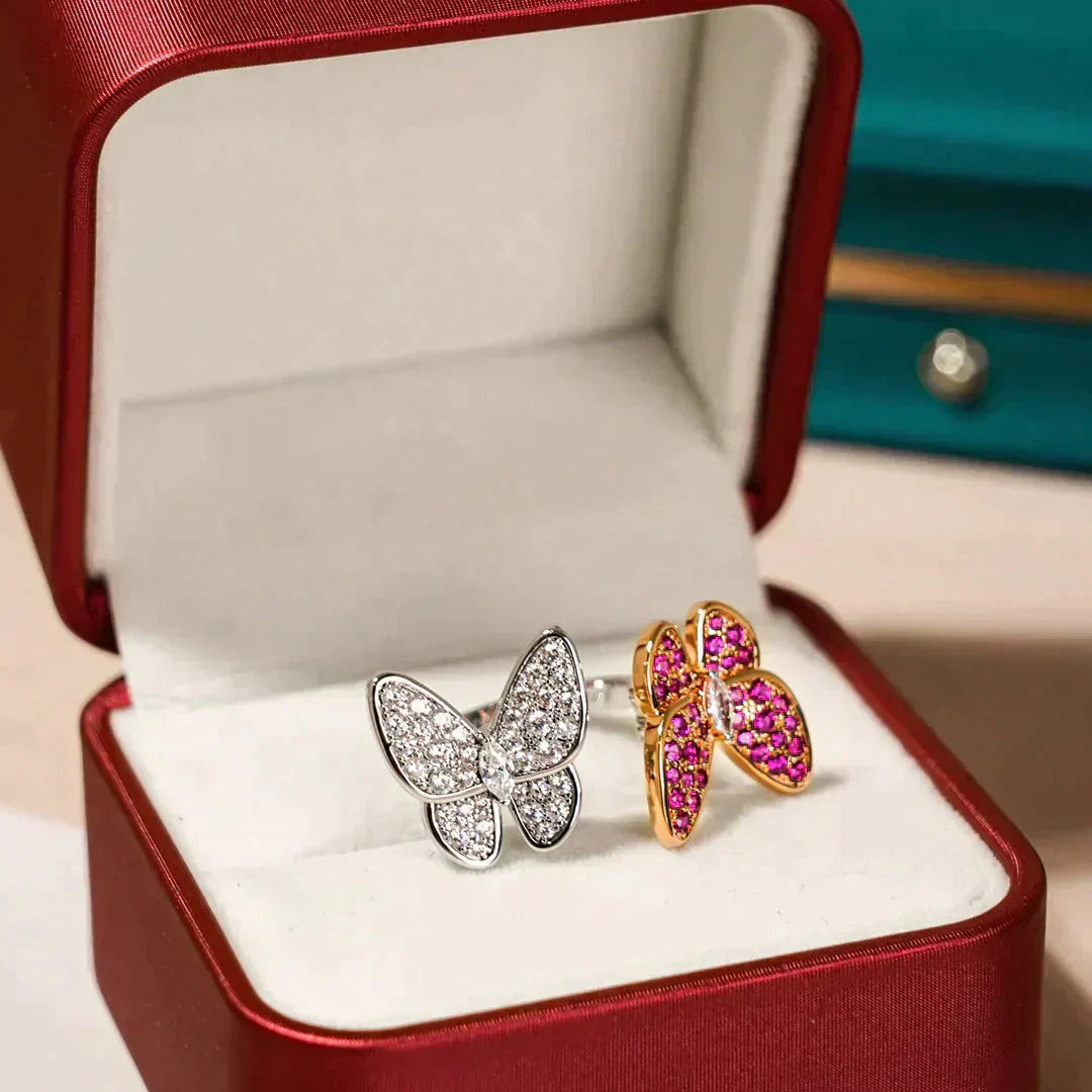 [Eternal Jewelry]TWIN BUTTERFLY DIAMOND RING