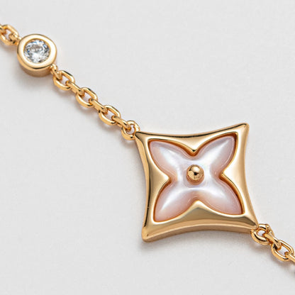 [Eternal Jewelry]STAR 1 DIAMOND PINK GOLD BRACELET