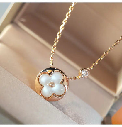 [Eternal Jewelry]SUN MOP GOLD 1 DIAMOND NECKLACE