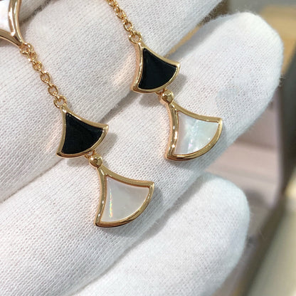 [Eternal Jewelry]DREAM EARRINGS 3 MOTIFS ONYX MOP PINK GOLD