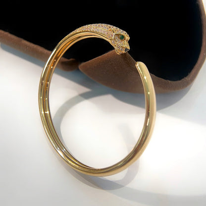 [Eternal Jewelry]PANTHERE GOLD DIAMOND OPEN BRACELET