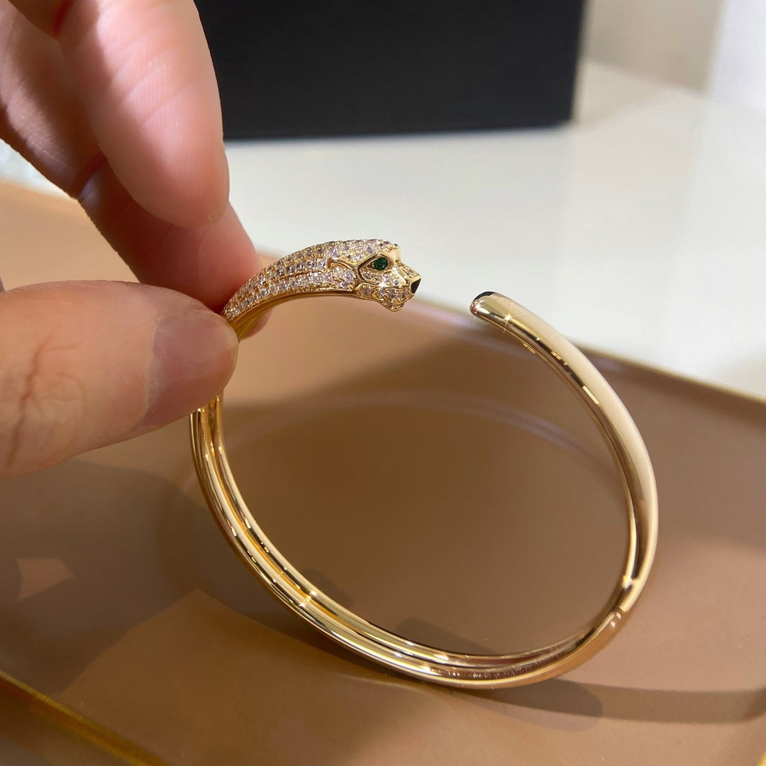 [Eternal Jewelry]PANTHERE GOLD DIAMOND OPEN BRACELET