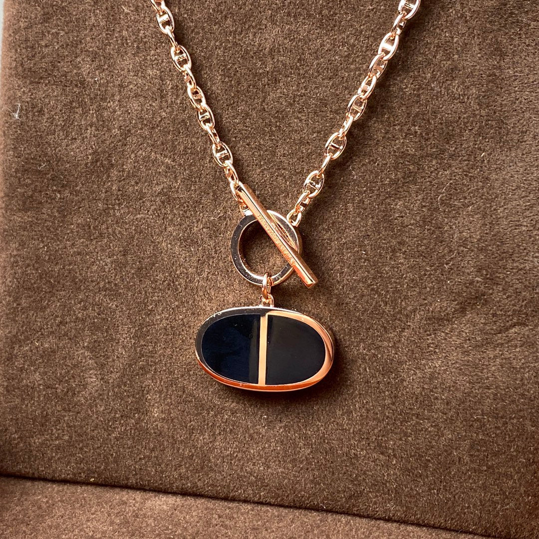 [Eternal Jewelry]CHAINE VERSO BLACK CERAMIC NECKLACE
