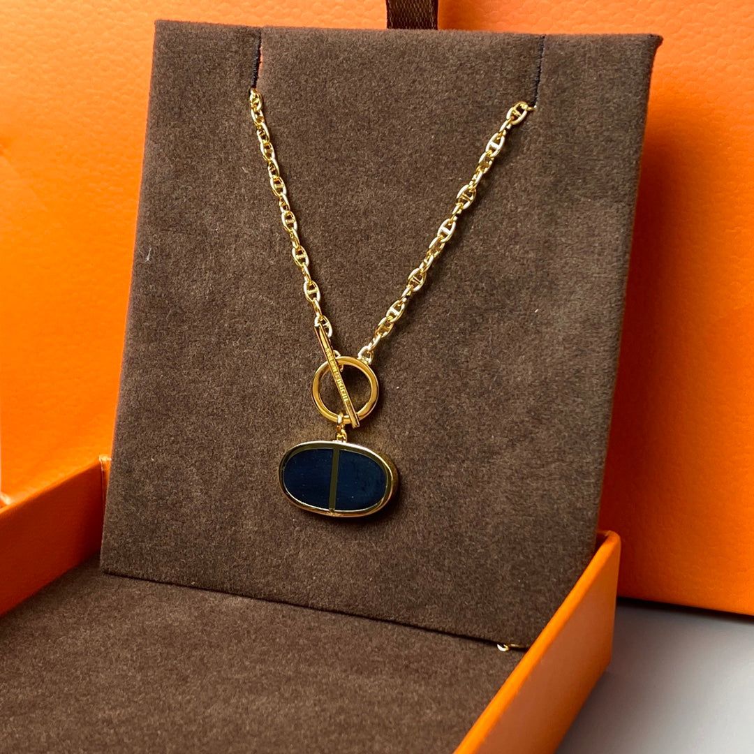 [Eternal Jewelry]CHAINE VERSO BLACK CERAMIC NECKLACE