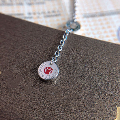 [Eternal Jewelry]ZERO 1 BLACK CERAMIC SILVER NECKLACE