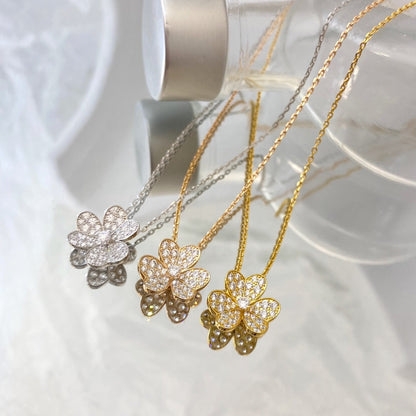 [Eternal Jewelry]FLOWER DIAMOND NECKLACE