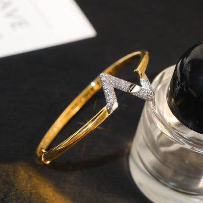 [Eternal Jewelry]VOLTE UPSITE DOWN GOLD DIAMOND BRACELET