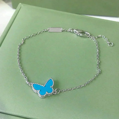 [Eternal Jewelry]BUTTERFLY TURQUOISE BUTTERFLY BRACELET SILVER