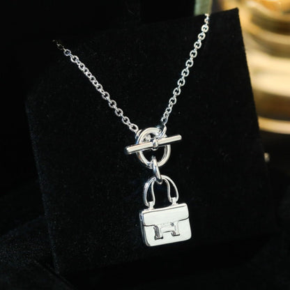 [Eternal Jewelry]POP H PEDANT SILVER NECKLACE