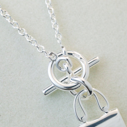 [Eternal Jewelry]POP H PEDANT SILVER NECKLACE