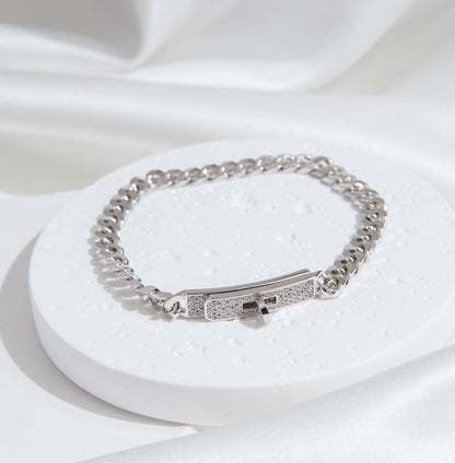 [Eternal Jewelry]KELLY CHAIN SILVER DIAMOND BRACELET