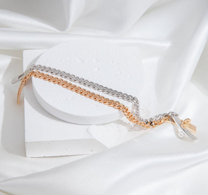 [Eternal Jewelry]KELLY CHAIN SILVER DIAMOND BRACELET