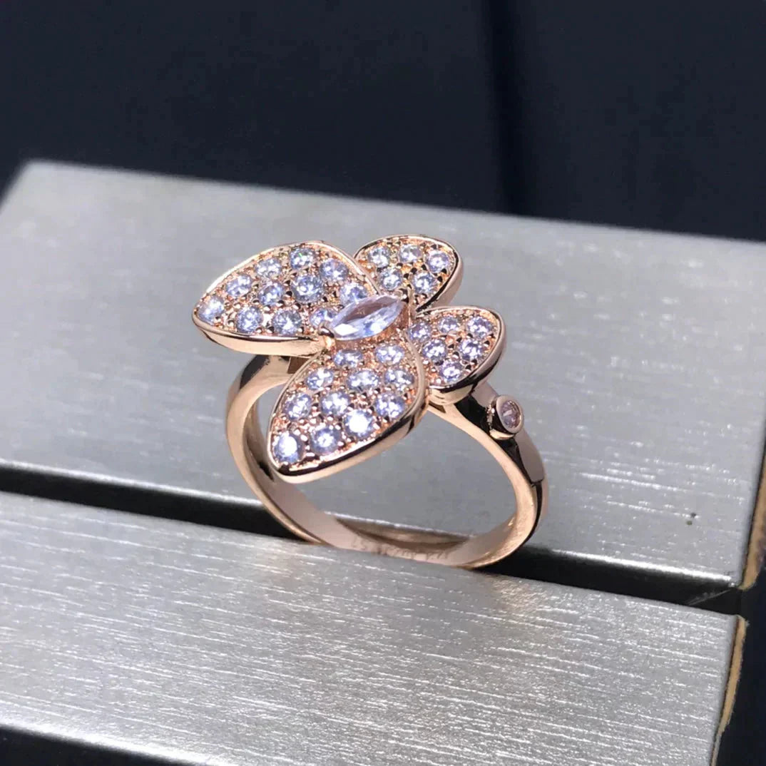 [Eternal Jewelry]BUTTERFLY PINK GOLD DIAMOND RING