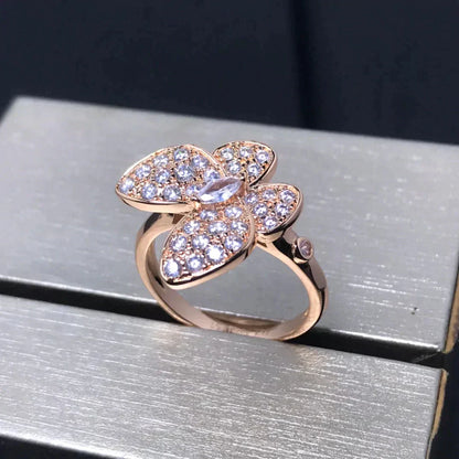 [Eternal Jewelry]BUTTERFLY PINK GOLD DIAMOND RING