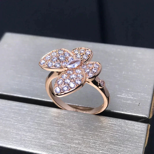 [Eternal Jewelry]BUTTERFLY PINK GOLD DIAMOND RING