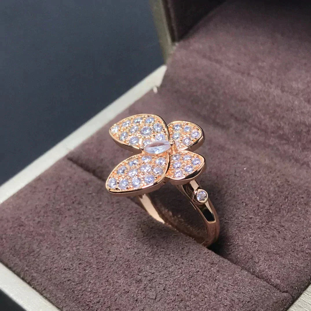 [Eternal Jewelry]BUTTERFLY PINK GOLD DIAMOND RING